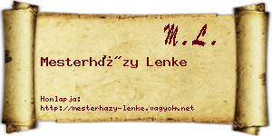 Mesterházy Lenke névjegykártya